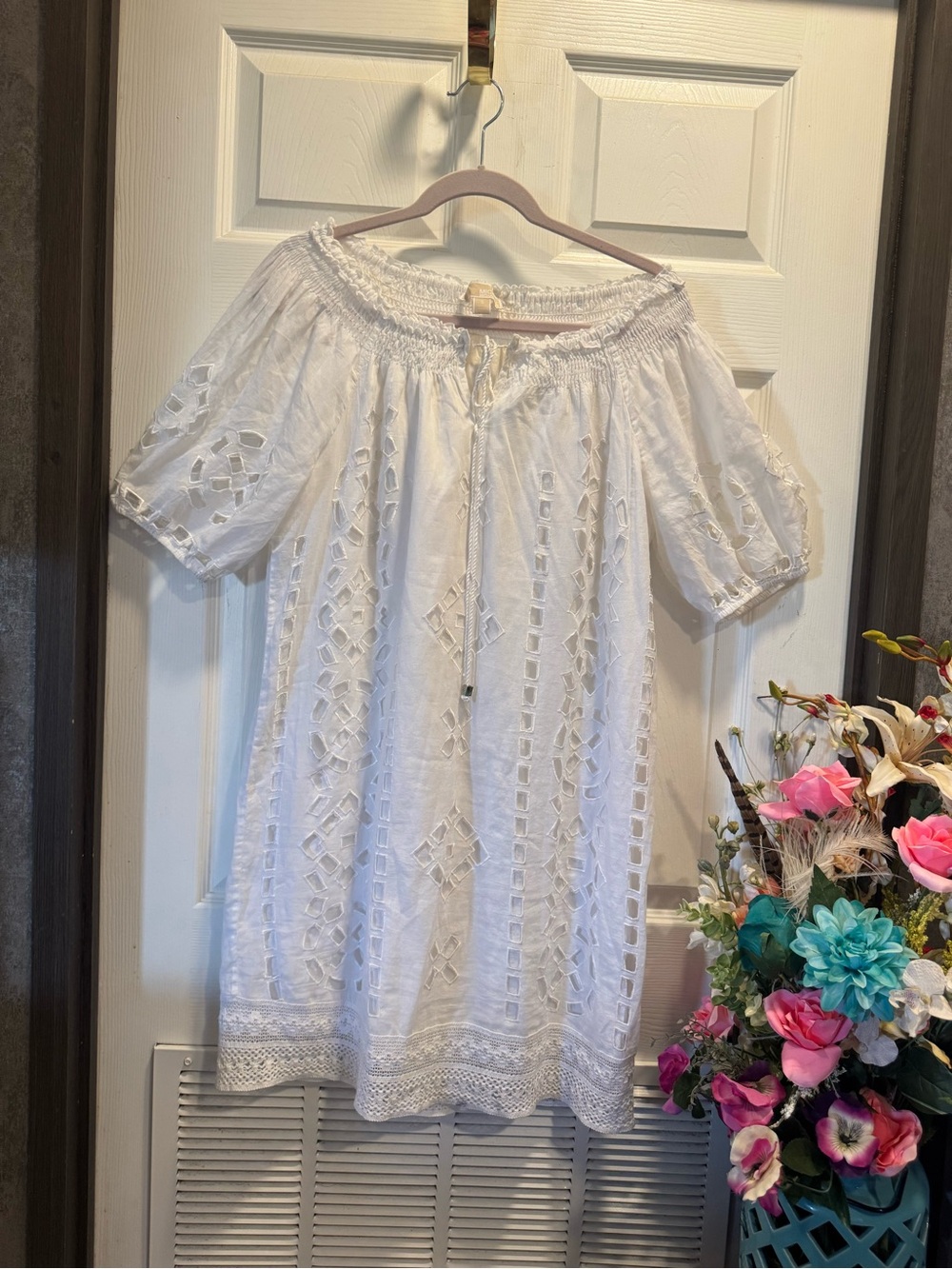 Michael Kors White Short-Sleeve Dress Women's Size Small